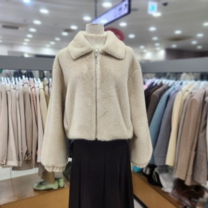 Ab.f.z 카라넥 퍼 디자인 집업 점퍼 ASX4HU03K