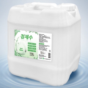 크로바 정제수 19L 정제한물 가습기 보충수 공업용수 세안수 제조용수 세제제조 가정용