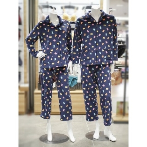 보디가드 예스 밍크스판 젤리곰 커플파자마 YSWNZA54