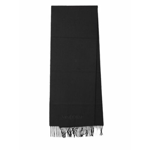 생로랑 머플러 스카프 7489593Y201 BLACK