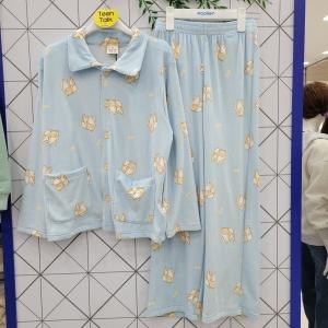 에꼴리에 22년겨울신상50%캣프린트극세사파자마세트22QR754