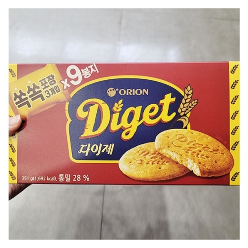 오리온  다이제 39G X 9입 x 2개