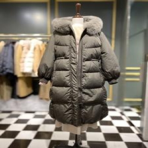 SISLEY 폭스 후드 구스 롱패딩 SAPDD1361 강남