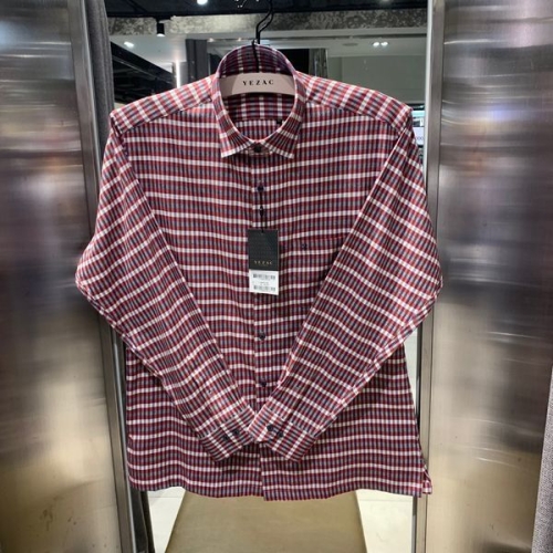 예작 YJ1FBA701 일반핏 밝은 2컬러 콤비안에 매치하기도 좋은~미디엄 체크 긴팔