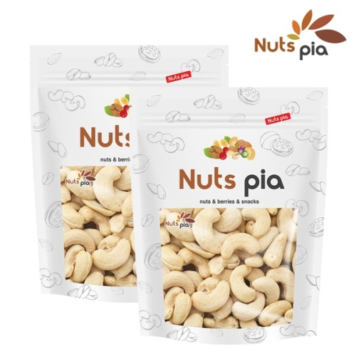 넛츠피아 구운 캐슈넛 500g 2봉 총 1kg