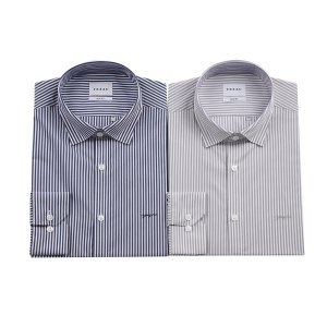 예작 셔츠 슬림핏 카라스냅 구김이적은 긴소매셔츠 YJ4SBS159GYNY