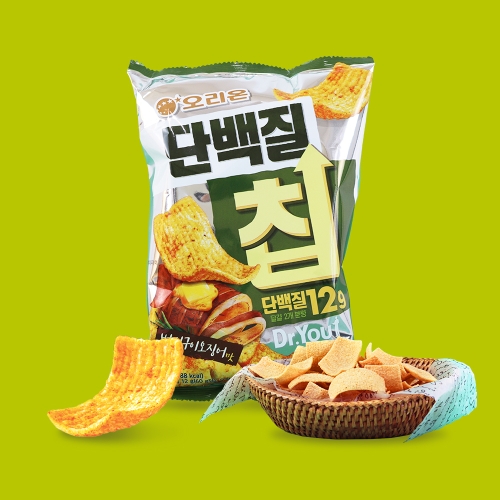 오리온 닥터유 단백질칩 버터구이오징어맛 60g