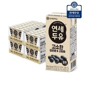 연세우유 고소한 검은콩&고칼슘 두유 190ml