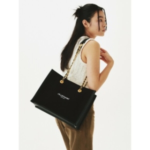 질스튜어트 ACC 블랙 캔버스 체인 숄더 북토트백 JABA4E850BK