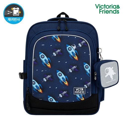 빅토리아앤프렌즈 초등학생 경량 책가방 얼쓰 글리터 스퀘어 로켓 GSQROC1 / V24B01-ROCT-B