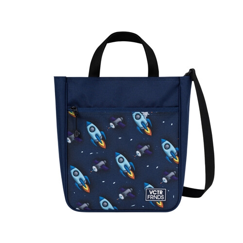 빅토리아앤프렌즈 초등학생 보조가방 얼쓰 글리터 스퀘어_로켓 / V24B02-ROCT-P