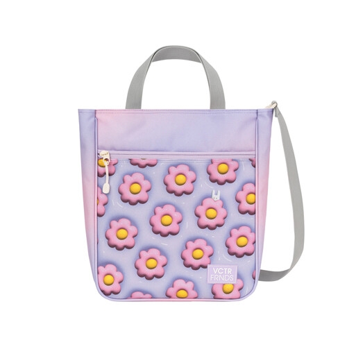 빅토리아앤프렌즈 초등학생 보조가방 얼쓰 글리터 스퀘어_플라워 / V24B02-FLW-B