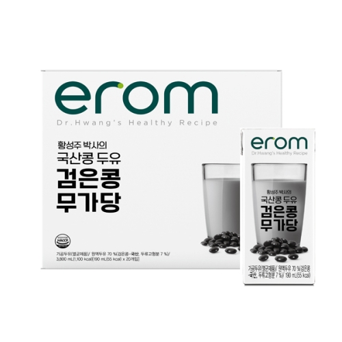 이롬 황성주 국산콩 두유 검은콩 무가당 190ml