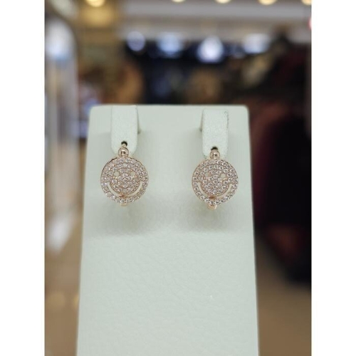 미라클  세이브존03 스마일 큐빅 원터치 귀걸이 jt23999