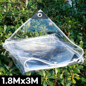 아띠꼴로  방풍 방한 투명비닐 베란다 바람막이 비닐 1.8MX3M 테라스 PVC 냉방 비닐천막 외풍차단 방수 단열 커튼