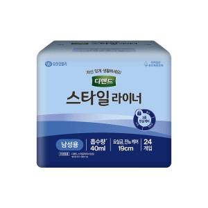 디펜드 스타일 라이너 남성 프리사이즈 24개