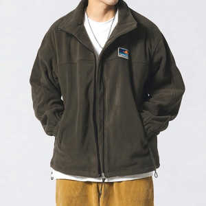 오엠티 베이직 남자 후리스 집업 자켓 겨울 뽀글이 오버핏 플리스 점퍼 OFS-FLJCK5