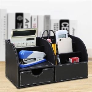 셀러허브  오피스타 가죽 데스크 오거나이저 책상정리 펜꽂이 S6746013