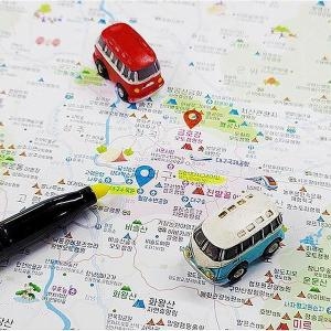 셀러허브  써니스토어우리나라 전국 국내 여행 캠핑 등산 지도 S7696532