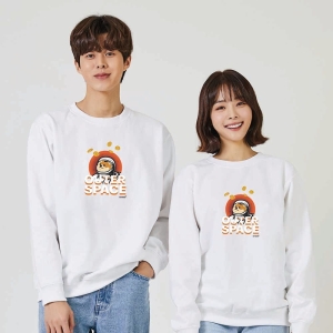 도지코인우주시바견강아지 맨투맨 후드티 W8E5FFE