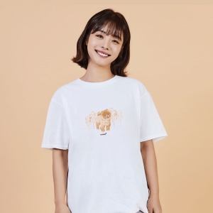 오너클랜 추천 YS+키밍 강아지 뭉뭉이 댕댕이 그래픽 캐쥬얼 반팔티+W805F04 품절임박