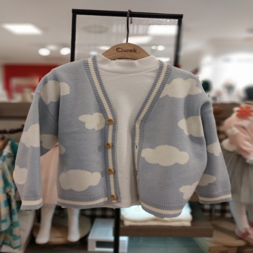 치크 색감이 멋스러운 자카드 문양 가디건 CKCK2411B