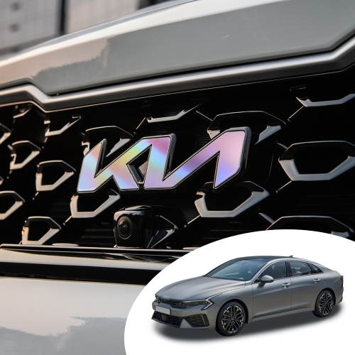 어른킹  K5 DL3 신형 기아 로고 엠블렘 홀로그램 스티커