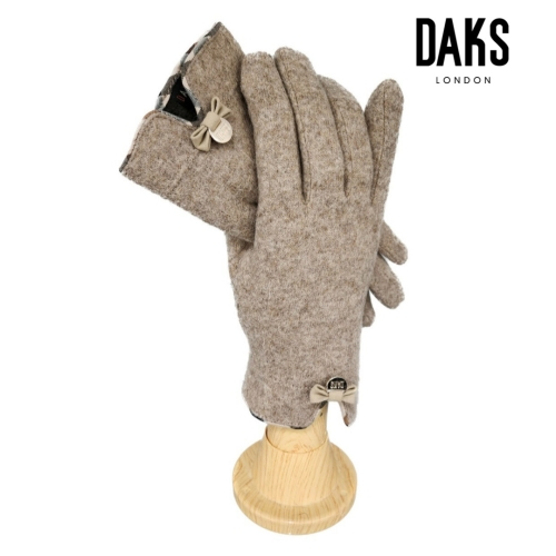 닥스 여성 리본 로고장식 모직 장갑_GBS001M