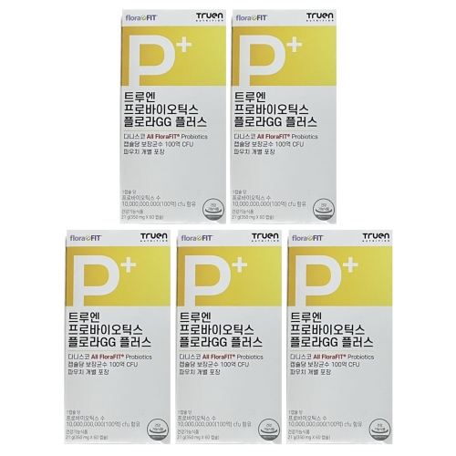 트루엔 프로바이오틱스 플로라GG 플러스 350mg 60캡슐