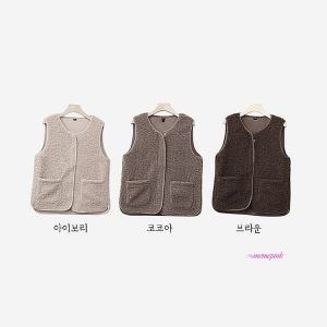 유니클로 여성 여자 뽀글이조끼 양털 집업 후리스조끼 컬리조끼 플리스 수면조끼 롱조끼yxq117