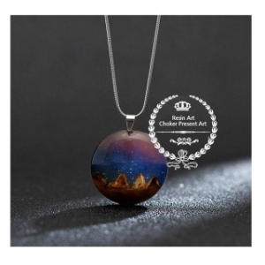 우주 은하 레진 목걸이 W9A5E42