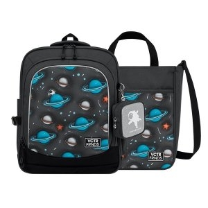 빅토리아앤프렌즈 초등학생 경량 책가방2종 얼쓰 글리터 스퀘어 스페이스 GSQSPC2S