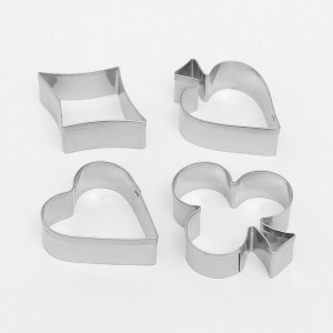 도토로  포커디자인 스텐 쿠키커터 4종세트/ 베이킹틀