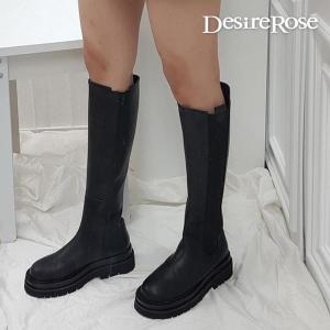 디자이어로즈 30대 여성 라운드 롱 가죽부츠 5.5cm S7347523