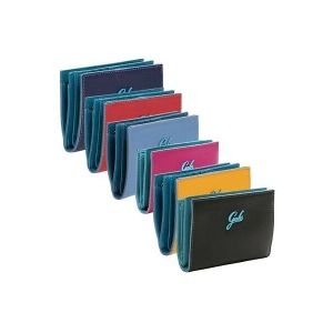 갑스 지갑 Gabs GMONEY14 주름진 여성 지퍼 클로저 7 슬롯 카드 직조 가죽