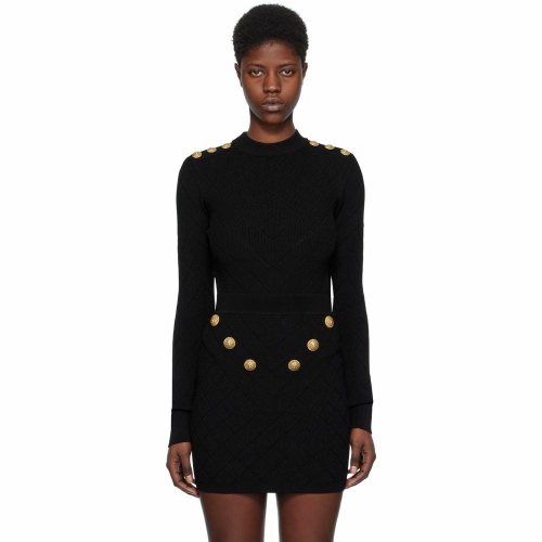 발망 여성 블랙 컷아웃 바디수트 241251F358001