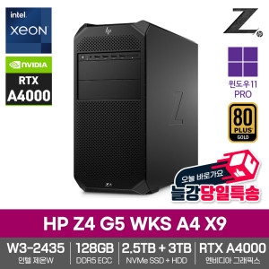 HP Z4 G5 WKS A4 X9 [128GB, M.2 2.5TB + 3TB]