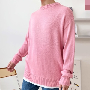 YAN 1042 남자는핑크 니트 티셔츠