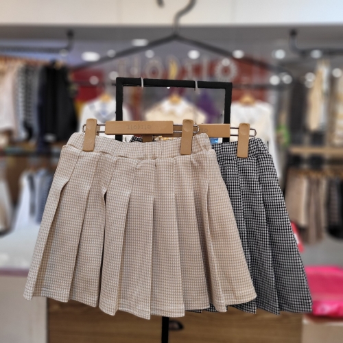 일로딜로 모던 잔체크스커트 IDWH2413Z 베이지 150