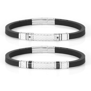 노미네이션  CITY 시티 러버팔찌 2 cz with PVD finish 028809