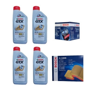 캐스트롤  YF소나타 가솔린 엔진오일 세트 GTX 5W30 4L O1182-A2409