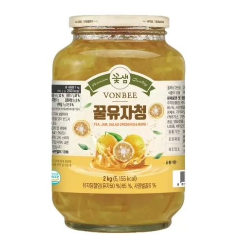 꽃샘식품  꽃샘 꿀유자청 2kg
