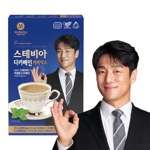 맥널티  스테비아 디카페인 커피믹스 30개입