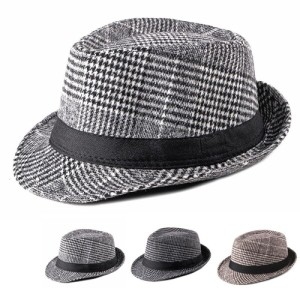 오너클랜 모직 체크 페도라캡 ELM-135 WCBA4DE