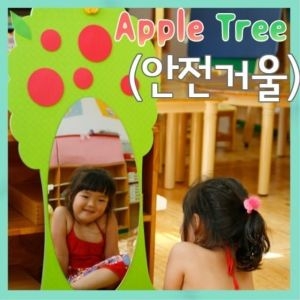 토토이즈  안전거울 사과나무 아크릴거울 트리 안전 거울 사과나무
