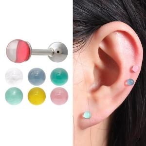 셀러허브  써지컬 아크릴 투명 컬러 볼 피어싱 S11689224