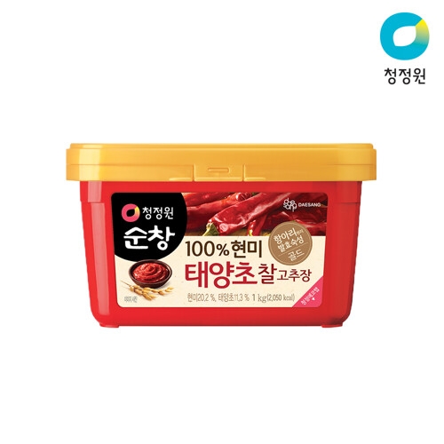 청정원 순창 100% 현미 태양초 찰고추장 1kg