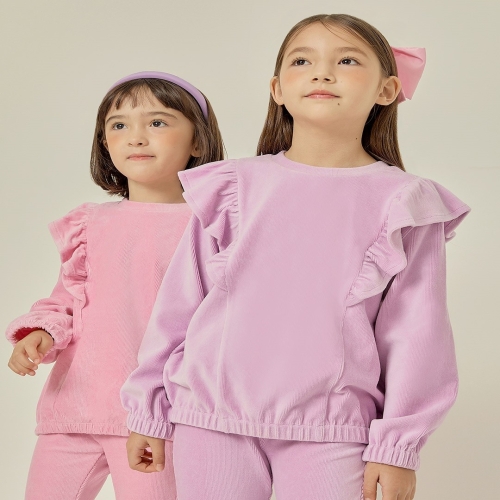 로엠걸즈 앤드 벨로아 프릴 맨투맨 RGMA22W1E