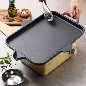 민속촌주물 인덕션 겸용 사각 삼겹살 고기 불판