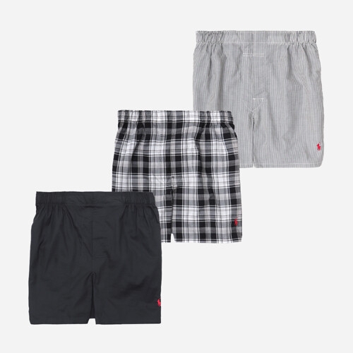 폴로 랄프로렌 남성 우븐 코튼 트렁크 3팩 NCWBP3-3ZT